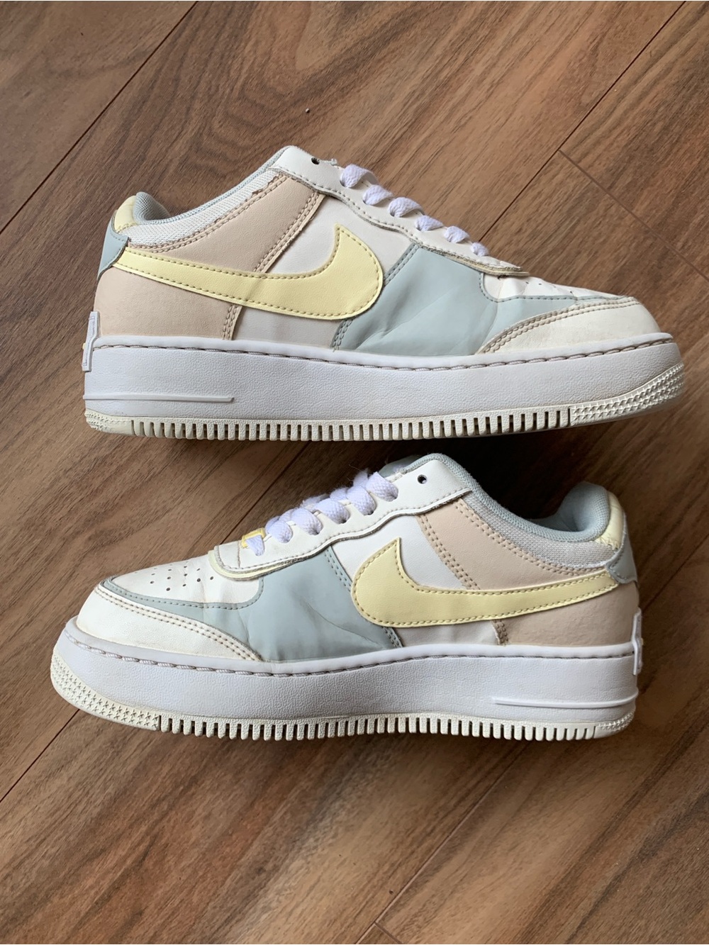 Nike Air Force 1 Shadow Coconut Milk Jade Ice DR7883-101 Women Size 7.5 - Picture 2 of 5